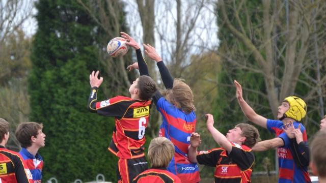 Cinderford Under 15’s in  County Cup action