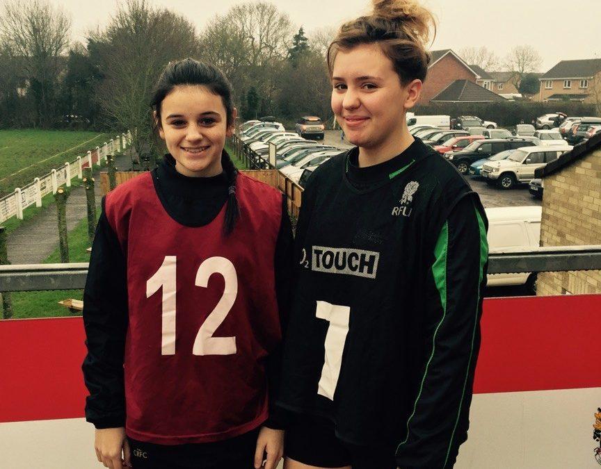 Cinderford U15’s girls selected for South West England U15’s