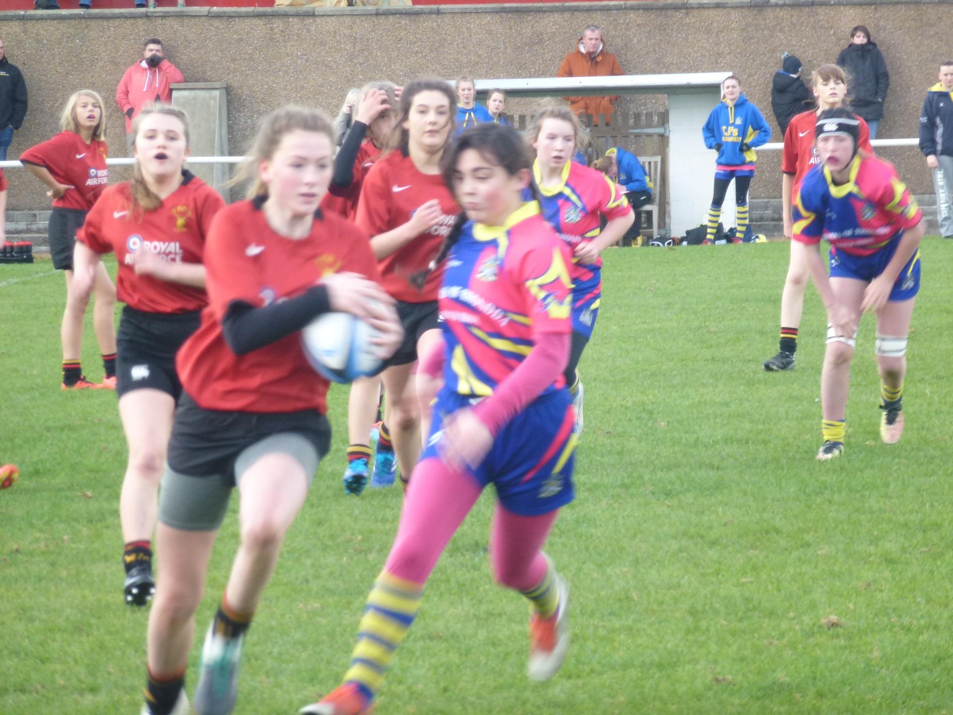 Cinderford U15 and 18's Girls Cinderford RFC