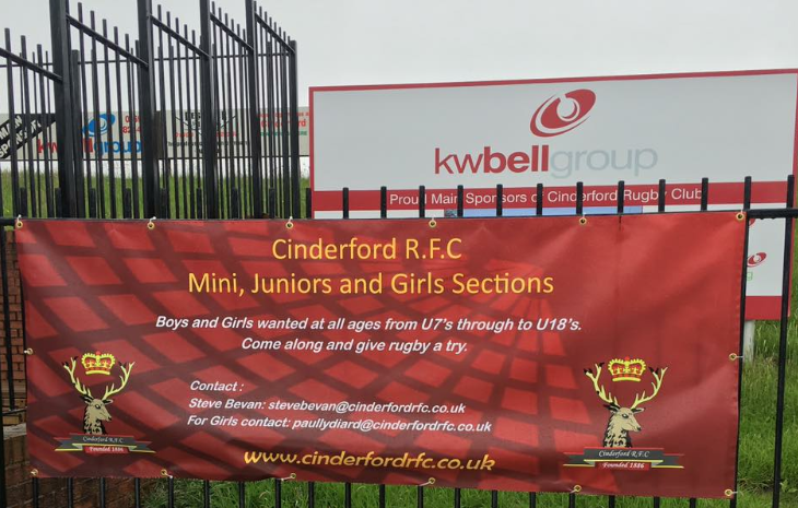 Contact details for mini and junior rugby at Cinderford